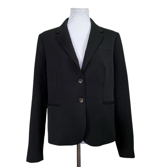 J. Crew Original Schoolboy Blazer Jacket Womens XXL Black Career K2899 Academia - Picture 2 of 6